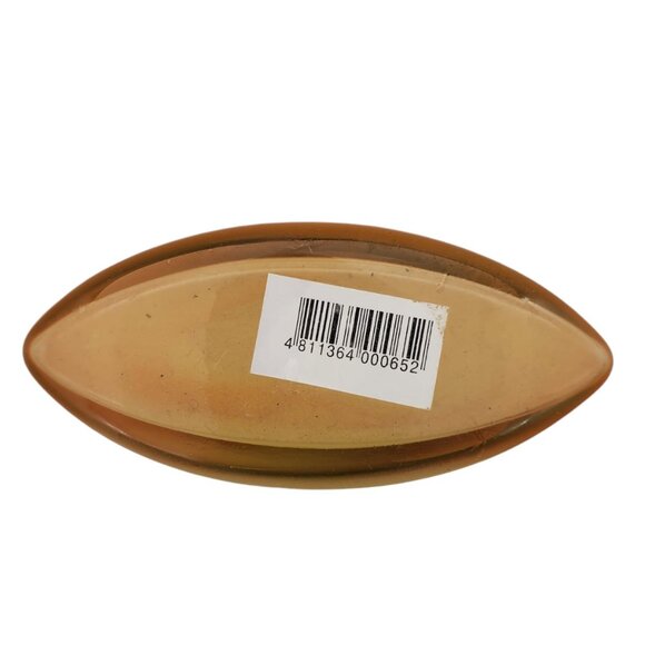 VTG Gold Sail Ship Glass Vase Satin Nautical Handpainted 10" Oval Eye MCM SIgned - Picture 12 of 12